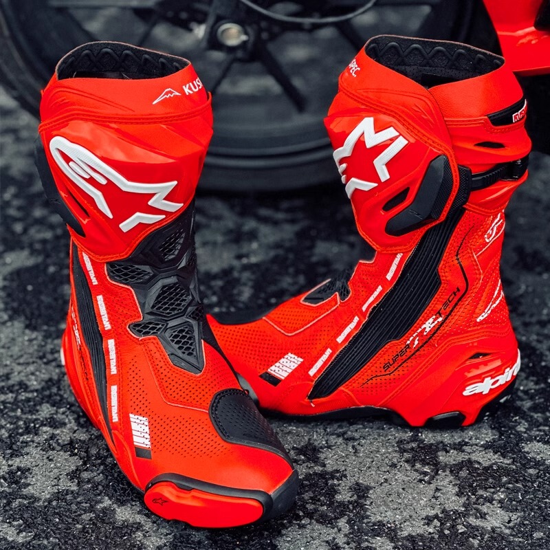 Japan's Mount Fuji Co-Branded A-Star Supertech R Motorcycle Riding Boots Professional Track Version Racing Boots for Men