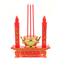 Factory direct sales led electronic incense burner candlestick festive Buddhist Qingming grave for lighting electric incense burner candles to send batteries
