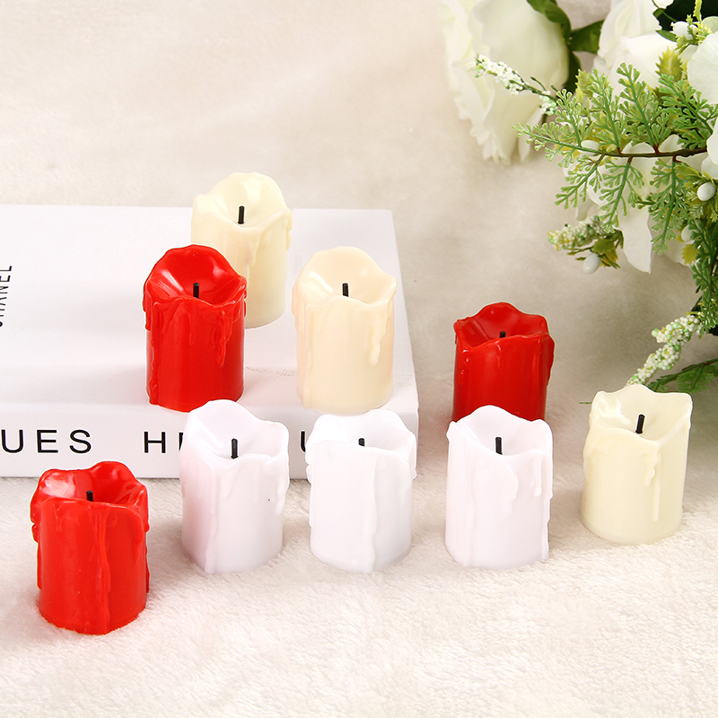Manufacturer Direct Sale Romantic Courseful Wedding Birthday Table White Led Gifts Creative style Windproof Wax Candle Shed electronic candle lamp