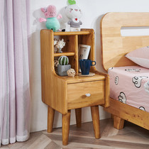 Day-style solid wood bed head cabinet shelve minimalist modern light cabinet Nordic small cabinets Children lockers Berwood furniture