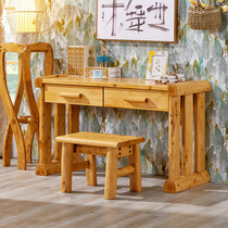 Modern Chinese desk Berwood 1 2 m small family type with pumping computer desk Children log writing desk bedroom furniture