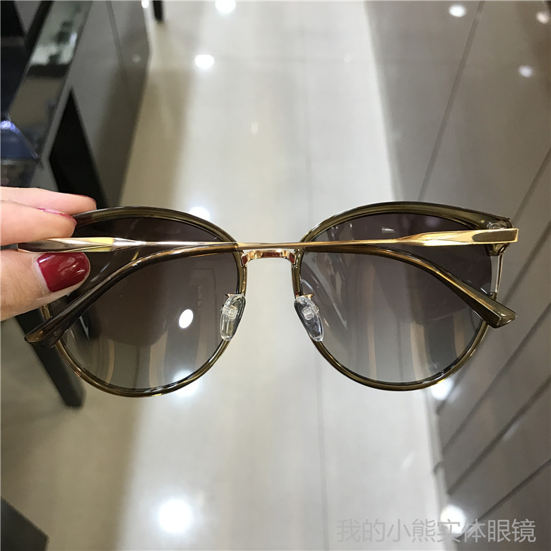 Kính râm nữ mô hình kính râm phân cực Mặt lớn nữ mặt tròn kính râm kính lái xe chống lóa có thể được trang bị kính râm cận thị kính chrome hearts