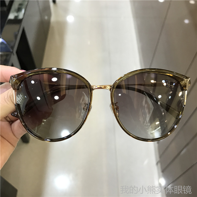 Kính râm nữ mô hình kính râm phân cực Mặt lớn nữ mặt tròn kính râm kính lái xe chống lóa có thể được trang bị kính râm cận thị kính chrome hearts