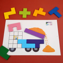 New childrens early education intelligence development hands-on brain thinking toys Tetris puzzle wooden toys