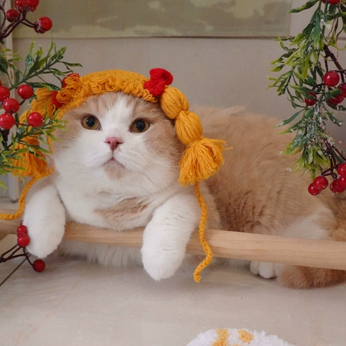 Брендовая челка, шапка, милый шлем с косичкой, аксессуар для волос