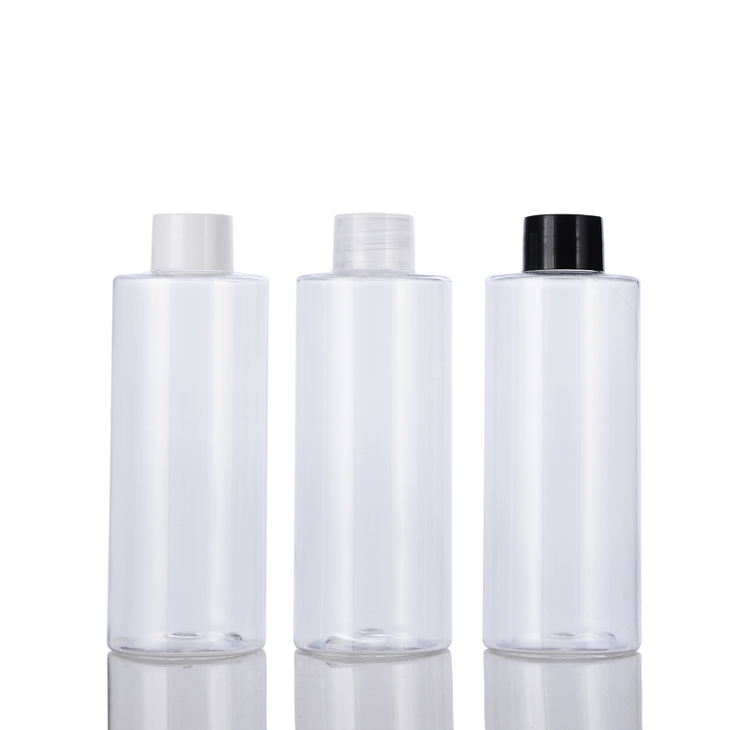 Manufacturer direct sales 200ml plastic bottle PET transparent bottle cosmetic bottle split bottle aluminium cover bottle