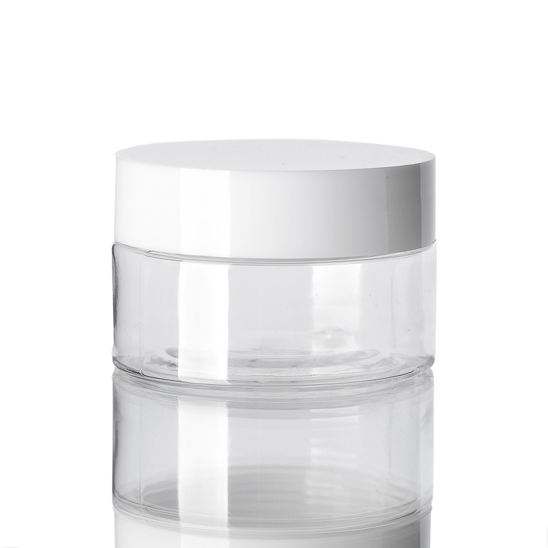 Manufacturer direct sales PET30ml transparent wide mouth bottle 30g paste cream pot mask Packaging Tank with aluminum cover plastic cover