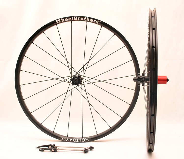 Special! Ronald brother 26 inch Holyday mountain straight head wheel set Qiao Shen Flower Drum Xieda flat spoke strip 1424g