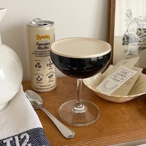 moodboard half moon tall glass light thin high transparent champagne wine cocktail Yogurt Fruit Cup