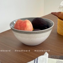 moodboard flow glaze gray large soup bowl Nordic noodle bowl soup bowl large capacity instant noodles ceramic tableware