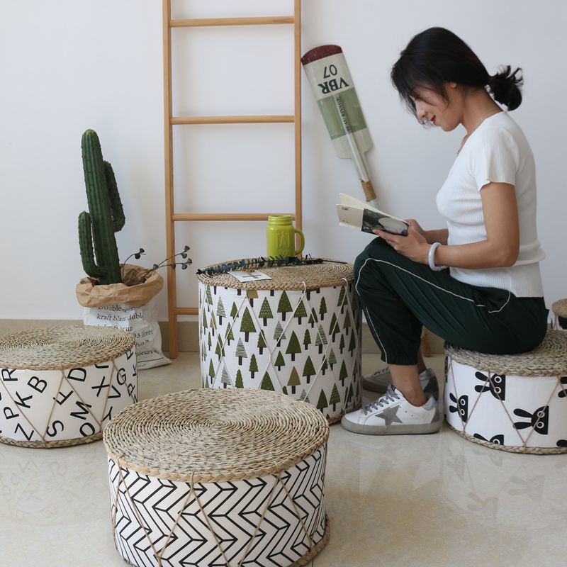 (Conscientious hands) Nordic Grass Woven Fabric Tatami tatami cushion floating window cushion tea table Minamie small table