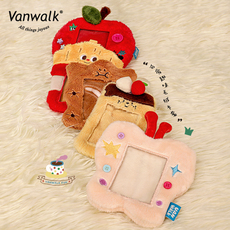 Футляр для карт vanwalk毛怪系列 可爱毛绒卡套门禁证件保护套拍立得小卡照片挂件