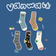 VANWALKluckyhouse ຕົ້ນສະບັບກາຕູນຫນ້າຮັກ socks set gift box gift ins girl mid-calf socks