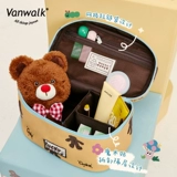 Милая портативная косметичка в форме цветка, сумка для путешествий, вместительная и большая сумка-органайзер