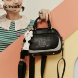 Vanwalk Lazy Cat Self -сделайте ретро -девчонку колледж милая маленькая рука -голая сумка Бостон Сумка