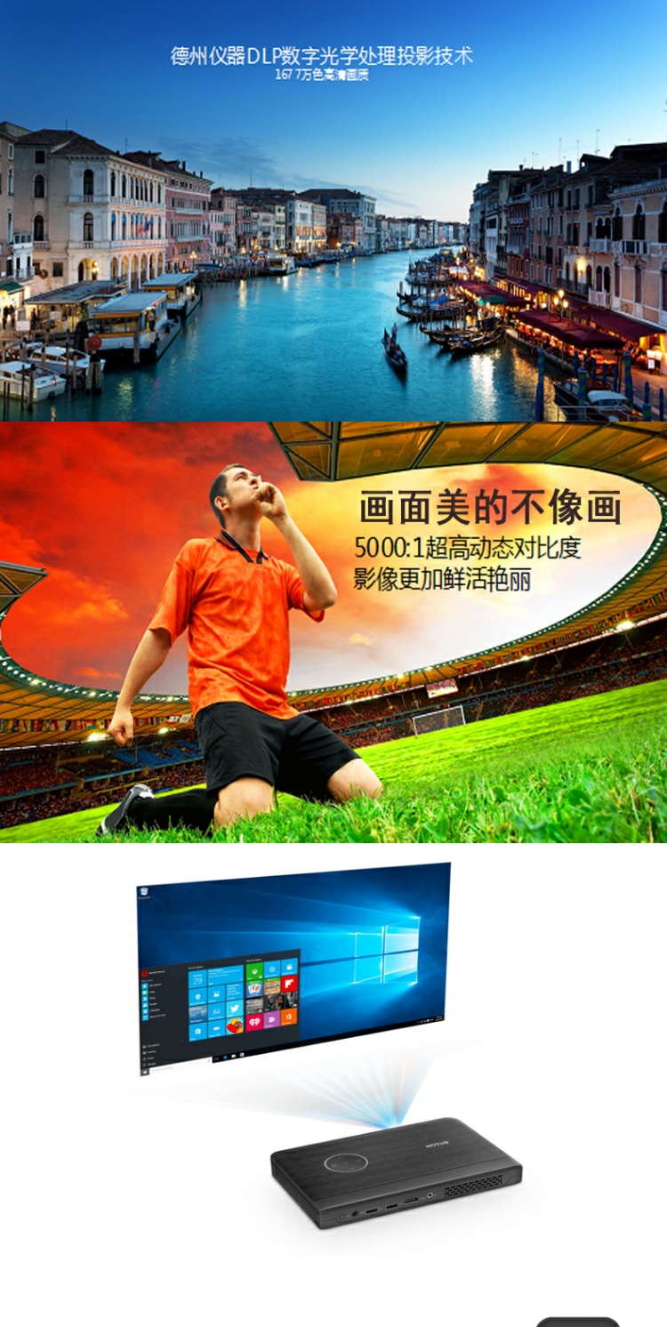 Hệ thống Windows máy chiếu văn phòng hội nghị kinh doanh thông minh giảng dạy máy chiếu Huitou H2