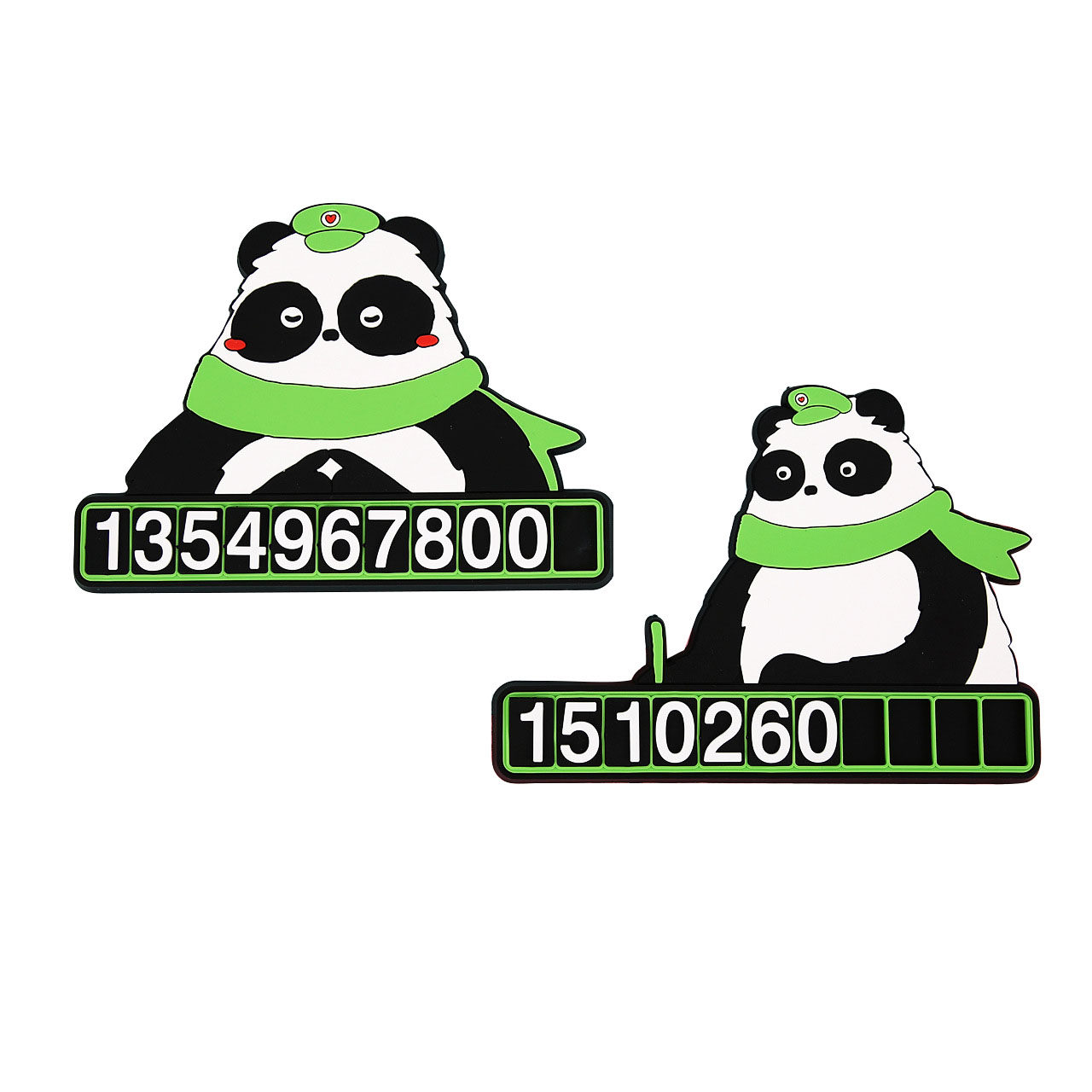 PVC Soft Glue Parking Card Custom Car Temporary Move License Plate Number Plate Mobile License Plate Stop Parking Card