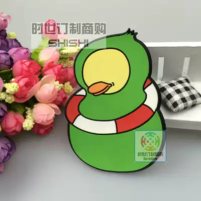 Creative soft silicone cartoon coaster hotel coffee table mat diy insulation mat special-shaped cute coaster pattern customization