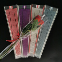 English single branch Double pocket Roseflower Carnation packing Mothers Day 520 Flower bouquet Flower Shop DIY