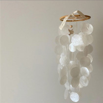 INS handmade natural mother shell wind chimes home and homestay ornaments childrens room small hanging bell