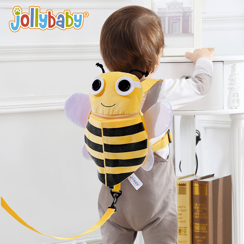 jollybaby small month-old baby anti-lost schoolbag built-in organ exercise baby hands-on Montessori bag