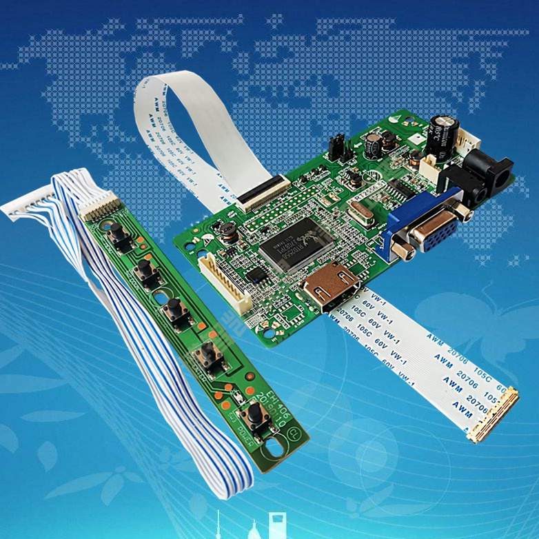 30-Pin Edp Interface Laptop Lcd Screen HDMI High-Definition Display Driver Board with Vga and Speaker Interface