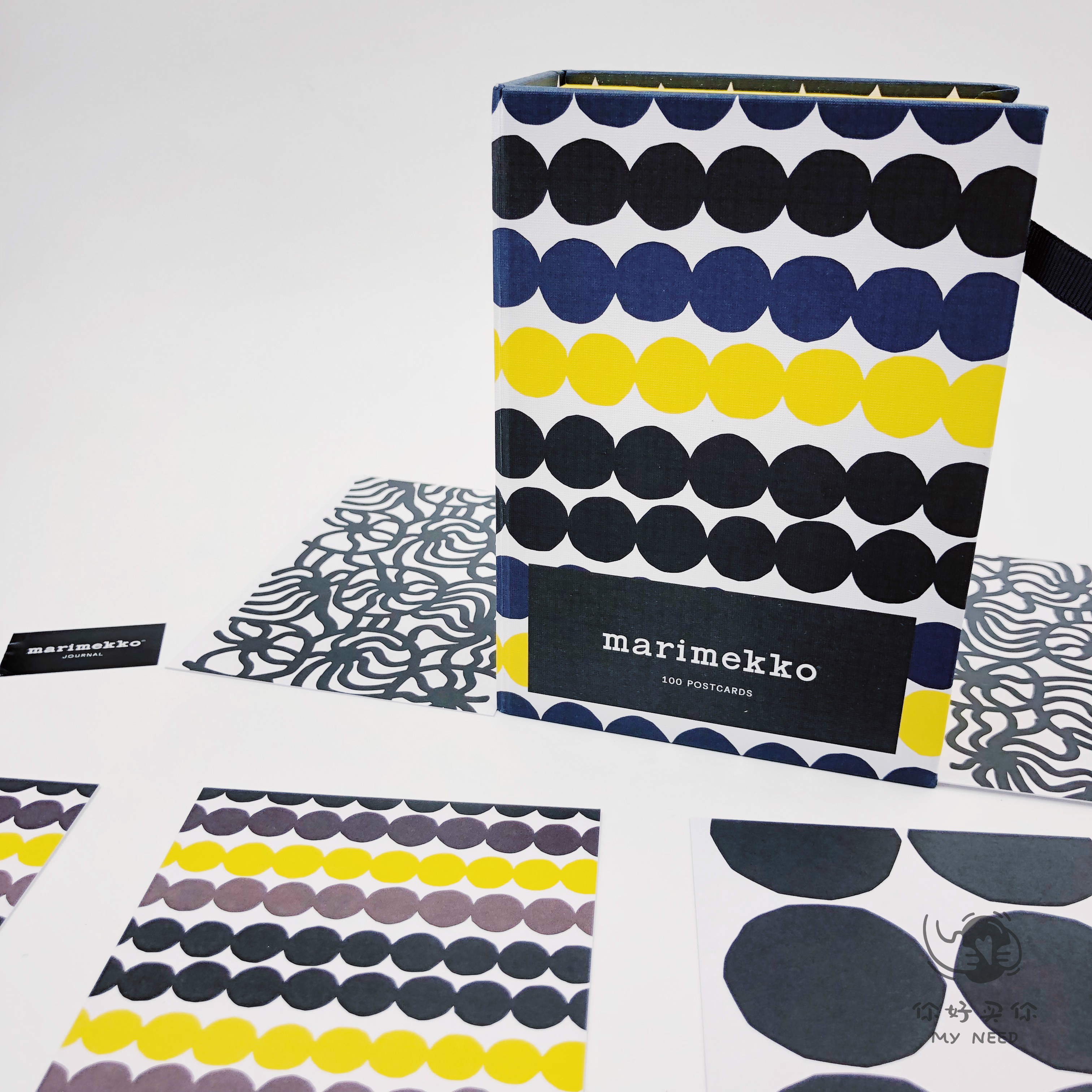 Finnish Marimekko Nordic Wind Dining Room Room Wall Decoration Colorful Flower Card Sticker Creative Postcard