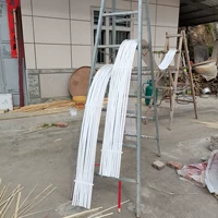 Белые бамбуковые плоты, ширина 10см, длина 3м, 1 ряд.