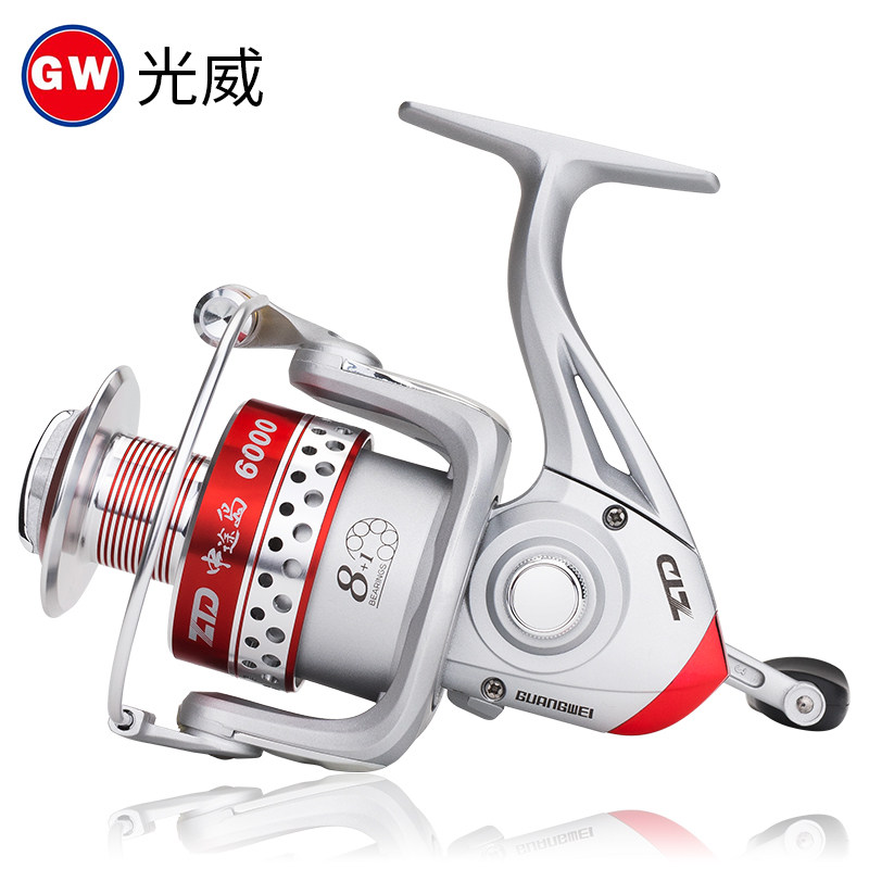 Light Wai Fishing Wheel Midway Island Full Metal Head Fish Wheel Far Throw Wire Winder Sea Lever Road Subfish Wire Gear Fishing Wheel