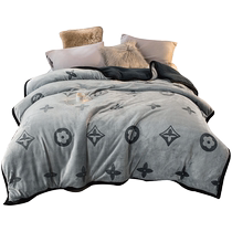Coral fleece blanket winter thickened flannel towel quilt small blanket nap office single sofa blanket spring and autumn