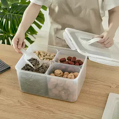 Japanese-style kitchen portable grain storage box split fresh-keeping box plastic refrigerator sealed can dry goods storage box