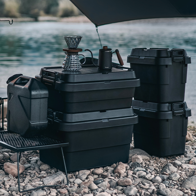 Outdoor Camping Car Storage Box, Car Trunk Plastic Large Storage Box, Household Moving Miscellaneous Items Organizing Box