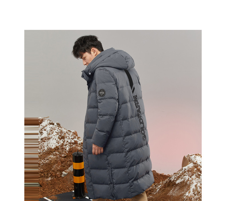 高梵  男式长款过膝印花羽绒服 天猫优惠券折后￥199包邮（￥919-720） 2色可选