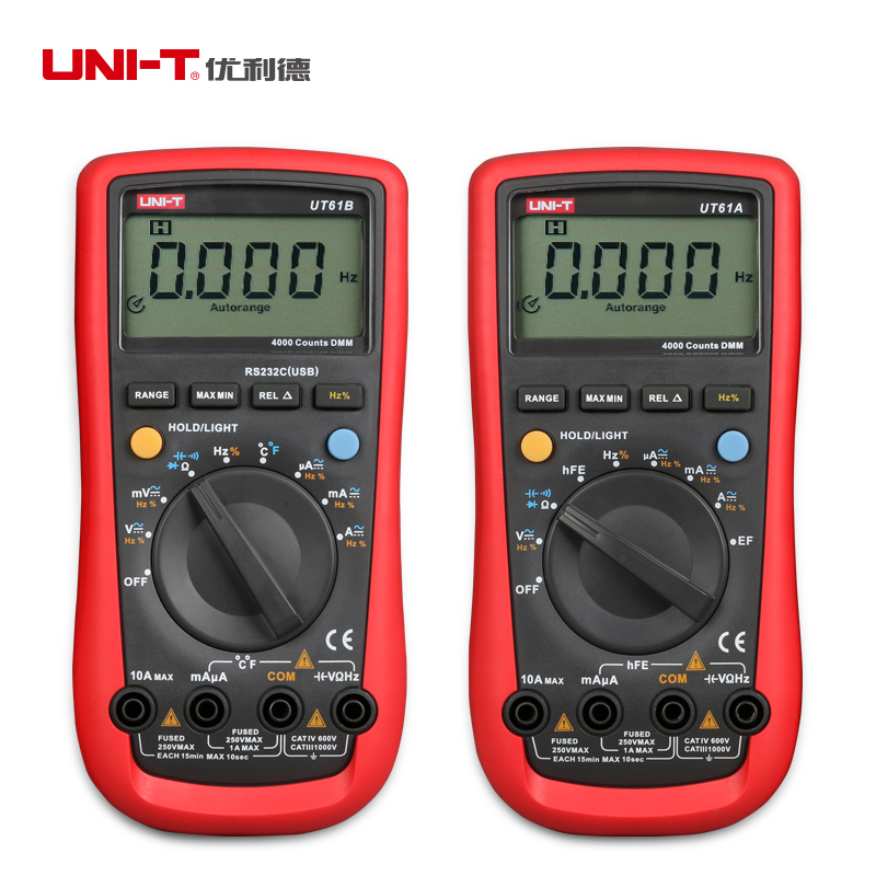 Ulilid digital multimeter UT61A UT61B UT61B UT61D UT61E UT61E METER