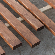 A Jishu solid wood partition Manchuria square wooden bar wooden square column wood screen home living room decoration