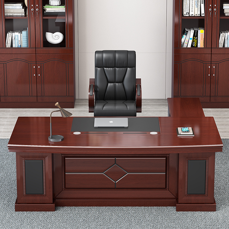 Package installation 1 8m office furniture large Banquet boss table chair desk chair combination 2 meters manager desk 1 6