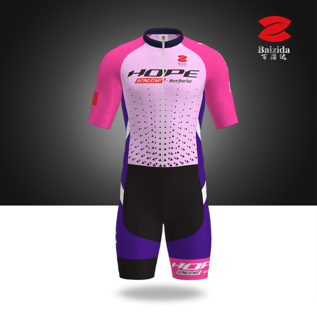 100 Zida adult children connected with short sleeves professional speed skating riding wheel slip suit ice-knife suit geometric powder