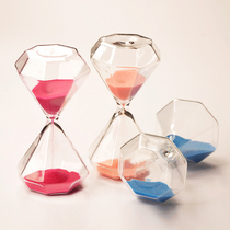 Diamond hourglass timer Creative study living room desktop decoration Birthday gift timing hourglass time hourglass