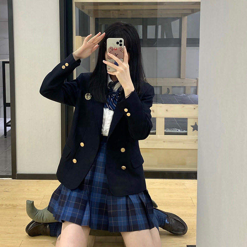 (Tokyo Year's remember) Original JK black casual suit jacket Spring style badges uniform Kyonotaka