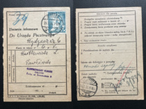 Postal supplies the eve of World War II 1939 Warsaw Poland post office package single card A7