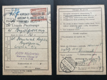 Postal supplies on the eve of World War II 1939 Warsaw Post Office parcel card Poland A1