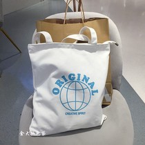 16 Anjia thick literary hipster canvas bag original geometric shoulder bag Mori large capacity student hand bag