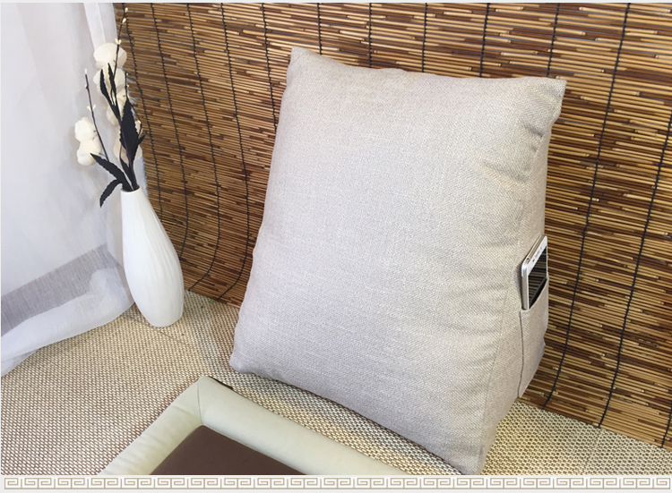 lanh Nhật rắn cửa sổ hình tam giác tựa đệm tatami rửa thở đệm sofa đệm ghế - Trở lại đệm / Bolsters gối và chăn 2 trong 1