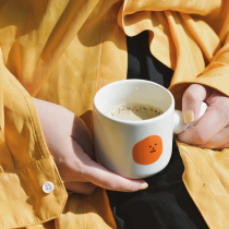 MSS Meow Warlock new cute expression snowball coffee latte cup ceramic cup Korea Nordic ins Wind