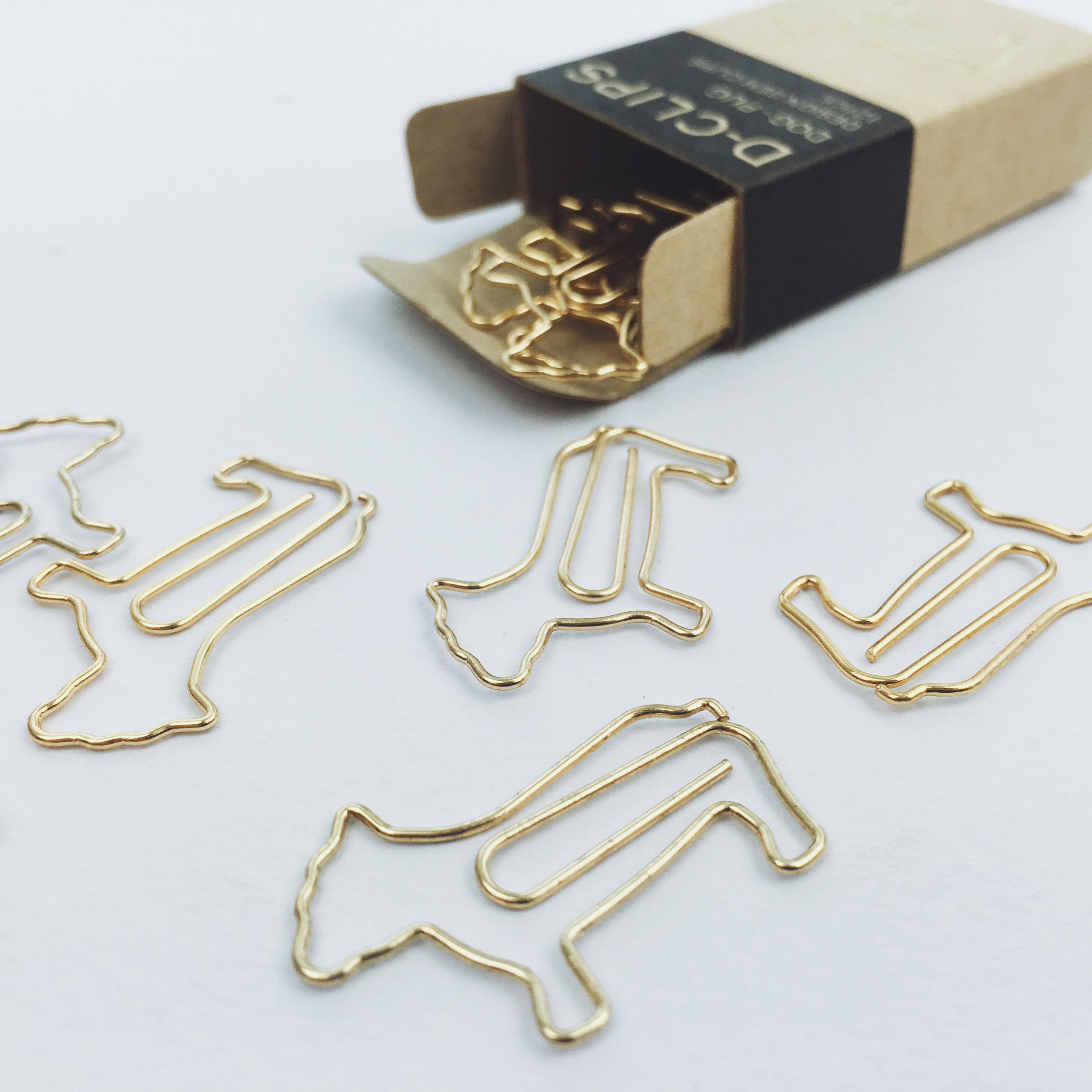 Japan imports MIDORI D-CLIPS creative paper clip office stationery stainless steel paper clip bookmark clip