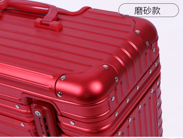 Чемодан 全铝镁合金拉杆箱摄影箱上翻盖行李箱红色登机箱相机旅行箱21寸 OTHER