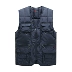 Mùa thu và mùa đông trung niên xuống áo vest cotton nam nhiều túi xuống áo vest cotton cho người cao tuổi ao ba lo nam Áo vest cotton