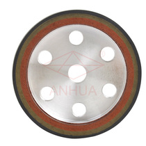 Anhua Aluminum Bottom Three-color Wheel Alien Machine Hypotenuse Machine Premium resin wheel glass grinding wheel 25 inner small bevel