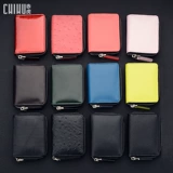 Кожаный орган, картхолдер, сумка через плечо с молнией, мужской кошелек, карточки для водительских прав, воловья кожа, из натуральной кожи, банковская карта