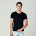 Jinba nam ngắn tay áo T-Shirt Silk Cotton hạt màu rắn mùa hè mới ngắn tay áo bông T-Shirt nam | FTCL2383 Áo phông ngắn